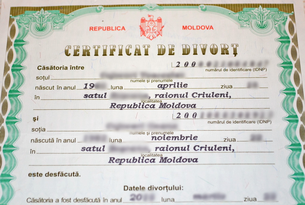 Certificatul de divorț este inclus în pachetul documentelor de bază în diferite proceduri civile