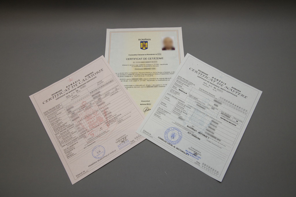 Transcrierea documentelor în registrul de stare civilă român